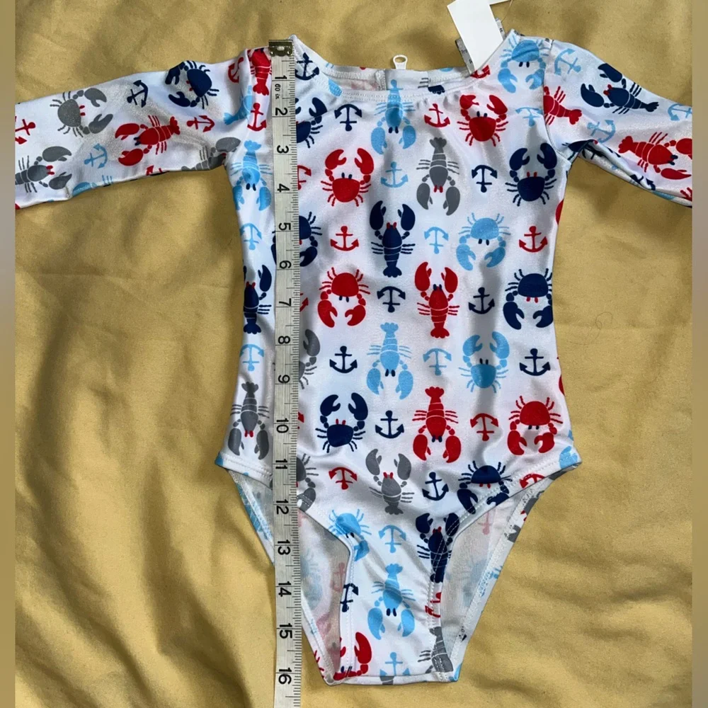 Flap Happy Kids UV 50 NWT Long Sleeve One Piece Swimsuit Size 2